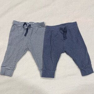 baby GAP bundle of Navy and Striped Joggers 6-12 Months
